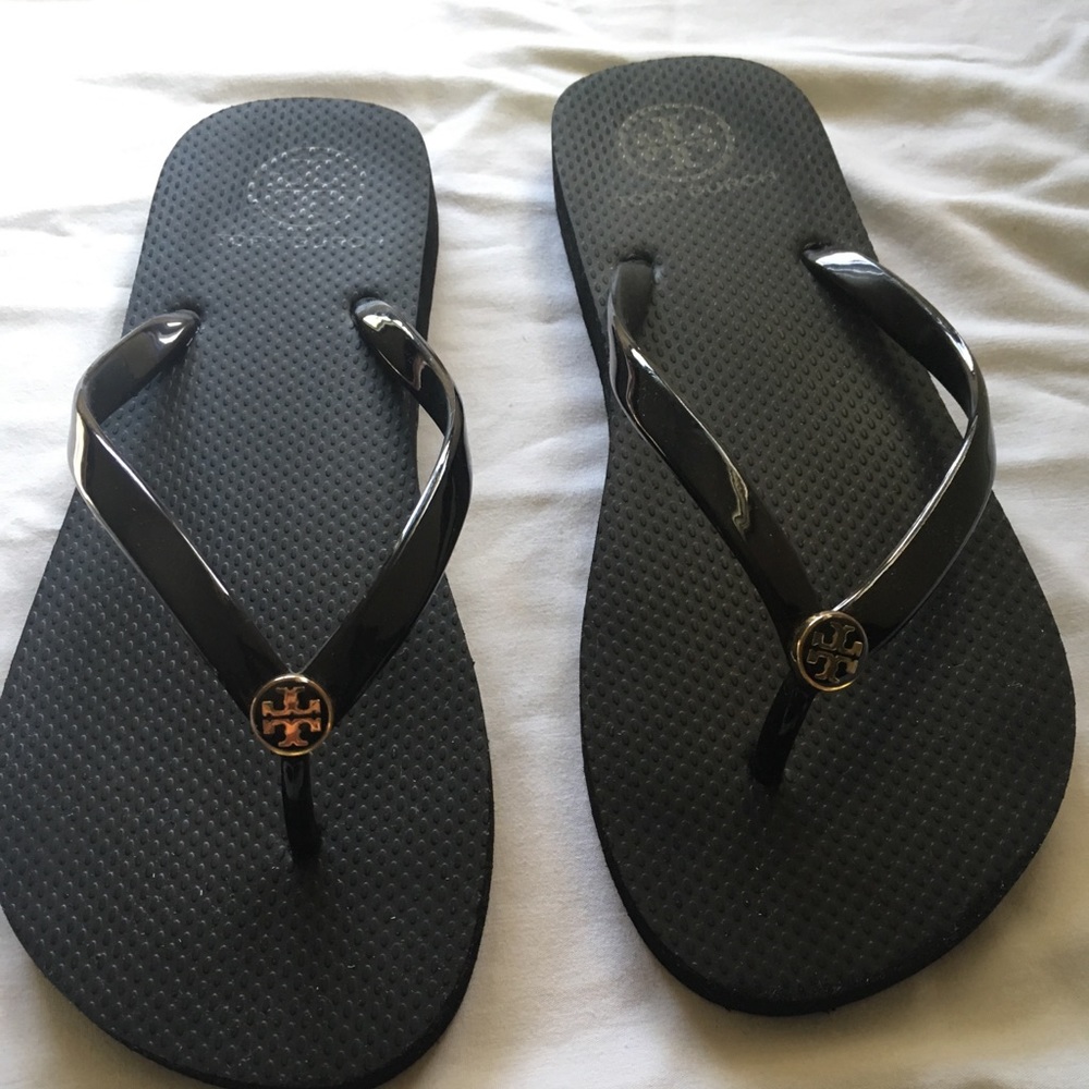 Tory Burch flip flops size 10